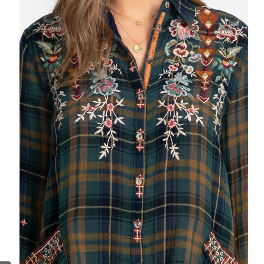 Jonny Was LEIGH PAINTER'S SMOCK SHIRT